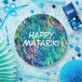 Nieuw-Zeeland Abalone Paua Shell Pattern 1 Papieren Bordje (Feest)