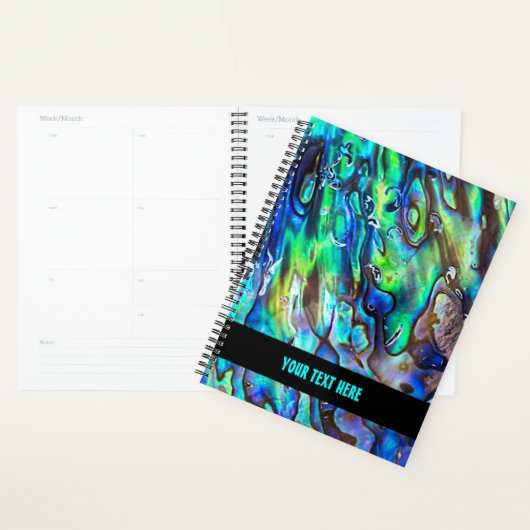 Nieuw-Zeeland Abalone Paua Shell Pattern 1 Planner (Display)