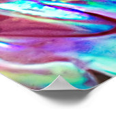 Nieuw-Zeeland Abalone Paua Shell Pattern 1 Poster (Hoek)