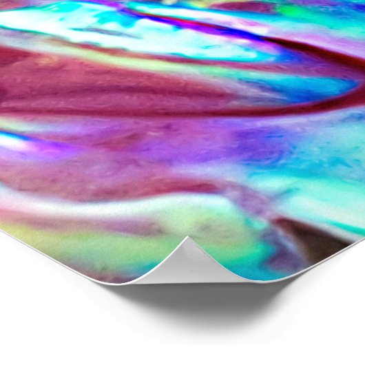 Nieuw-Zeeland Abalone Paua Shell Pattern 1 Poster (Hoek)