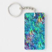 Nieuw-Zeeland Abalone Paua Shell Pattern 1 Sleutelhanger (Voorkant)