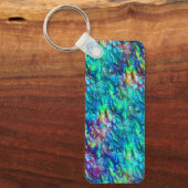 Nieuw-Zeeland Abalone Paua Shell Pattern 1 Sleutelhanger (Voorkant)