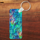 Nieuw-Zeeland Abalone Paua Shell Pattern 1 Sleutelhanger (Achterkant)