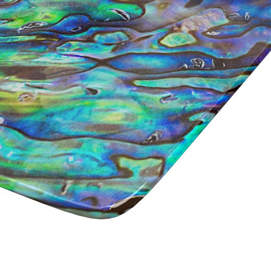Nieuw-Zeeland Abalone Paua Shell Pattern 1 Snijplank (Hoek)
