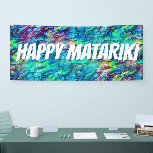 Nieuw-Zeeland Abalone Paua Shell Pattern 1 Spandoek (Beurs)