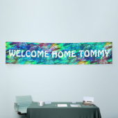 Nieuw-Zeeland Abalone Paua Shell Pattern 1 Spandoek (Beurs)