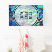 Nieuw-Zeeland Abalone Paua Shell Pattern 1 Spandoek (Insitu)