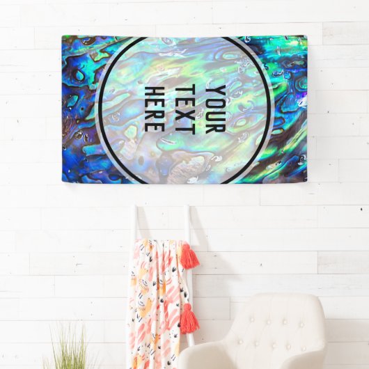 Nieuw-Zeeland Abalone Paua Shell Pattern 1 Spandoek (Insitu)