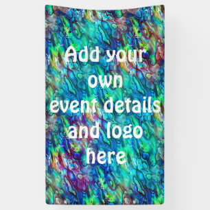 Nieuw-Zeeland Abalone Paua Shell Pattern 1 Spandoek