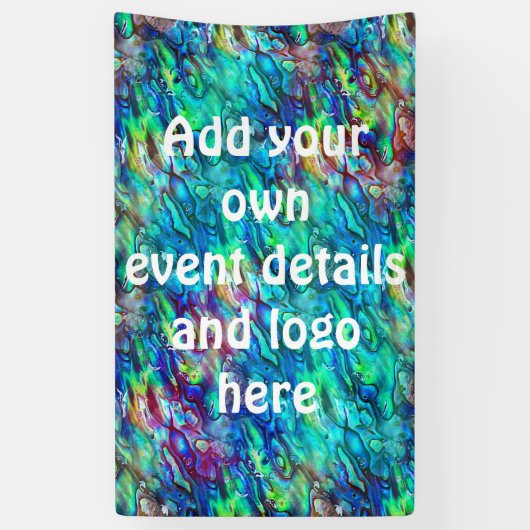 Nieuw-Zeeland Abalone Paua Shell Pattern 1 Spandoek (Verticaal)