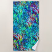 Nieuw-Zeeland Abalone Paua Shell Pattern 1 Strandlaken (Voorkant)