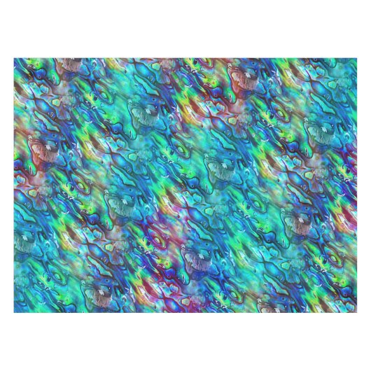 Nieuw-Zeeland Abalone Paua Shell Pattern 1 Tafelkleed (Voorkant (Horizontaal))