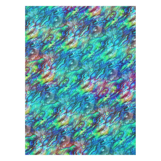 Nieuw-Zeeland Abalone Paua Shell Pattern 1 Tafelkleed (Voorkant)