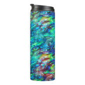 Nieuw-Zeeland Abalone Paua Shell Pattern 1 Thermosbeker (Geroteerd rechts)