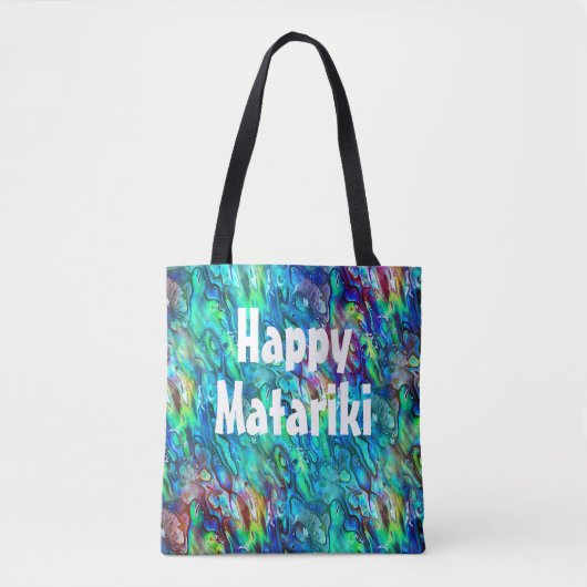 Nieuw-Zeeland Abalone Paua Shell Pattern 1 Tote Bag (Voorkant)