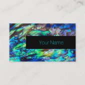 Nieuw-Zeeland Abalone Paua Shell Pattern 1 Visitekaartje (Voorkant)