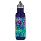 Nieuw-Zeeland Abalone Paua Shell Pattern 1 Waterfles (Links)