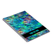 Nieuw-Zeeland Abalone Paua Shell Pattern 1a Notitieboek (Rechterzijde)