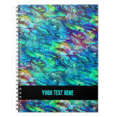 Nieuw-Zeeland Abalone Paua Shell Pattern 1a Notitieboek (Voorkant)