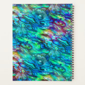 Nieuw-Zeeland Abalone Paua Shell Pattern 1a Planner (Achterkant)