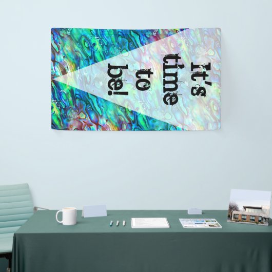 Nieuw-Zeeland Abalone Paua Shell Pattern 1a Spandoek (Beurs)