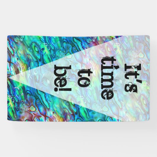 Nieuw-Zeeland Abalone Paua Shell Pattern 1a Spandoek (Horizontaal)