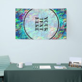 Nieuw-Zeeland Abalone Paua Shell Pattern 1a Spandoek (Beurs)