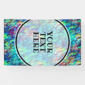 Nieuw-Zeeland Abalone Paua Shell Pattern 1a Spandoek (Horizontaal)