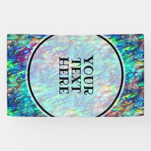 Nieuw-Zeeland Abalone Paua Shell Pattern 1a Spandoek (Horizontaal)