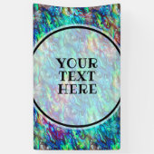 Nieuw-Zeeland Abalone Paua Shell Pattern 1a Spandoek (Verticaal)