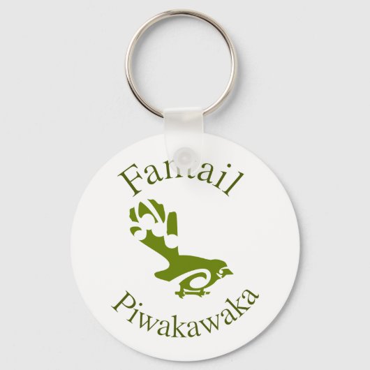 Nieuw-Zeeland Aotearoa Fantail Sleutelhanger (Voorkant)