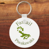 Nieuw-Zeeland Aotearoa Fantail Sleutelhanger (Voorkant)