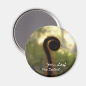 Nieuw-Zeeland, Aotearoa, Fern Leaf (Magnet) Magneet (Voorkant / Achterkant)
