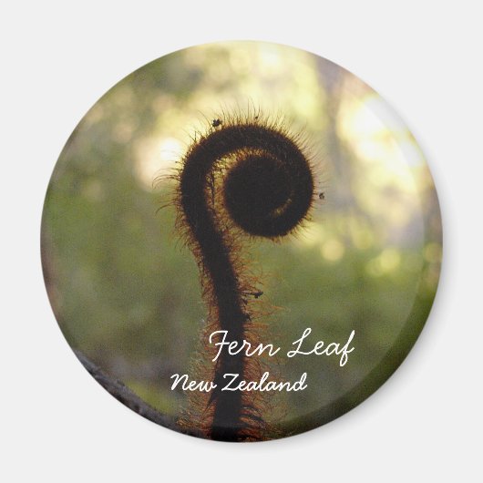 Nieuw-Zeeland, Aotearoa, Fern Leaf (Magnet) Magneet (Voorkant)
