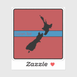 NIEUW ZEELAND AOTEAROA LAND ZWART ROOD BLAUW NZ STICKER