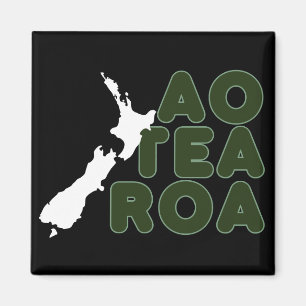 NIEUW ZEELAND AOTEAROA NZ LAND GRAFISCHE MAORI NAA MAGNEET