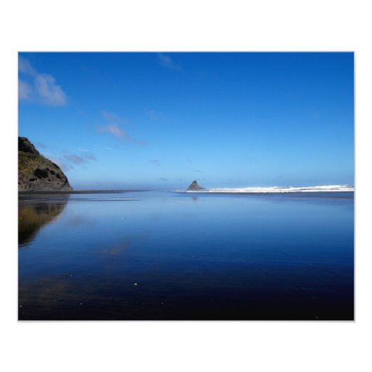 Nieuw-Zeeland Auckland Karekare Beach Foto Afdruk (Voorkant)