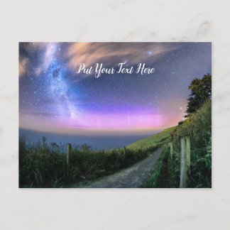 Nieuw-Zeeland Aurora | Dunedin NZ | Zuidelijke lic Briefkaart