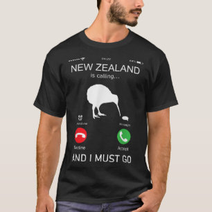 Nieuw-Zeeland belt en ik moet weg, zeeland funn T-shirt