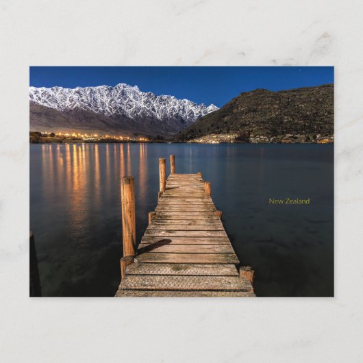 Nieuw-Zeeland bij nacht Briefkaart (Voorkant)