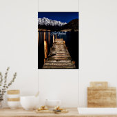 Nieuw-Zeeland bij nacht Poster (Keuken)