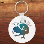 Nieuw-Zeeland Bird TAKAHE Sleutelhanger (Voorkant)