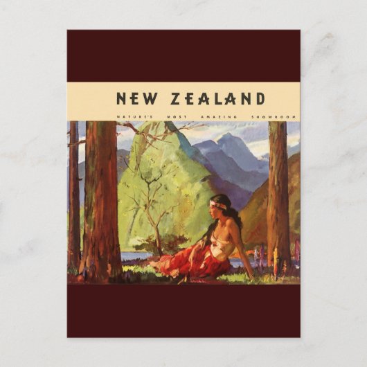 Nieuw-Zeeland Briefkaart (Voorkant)