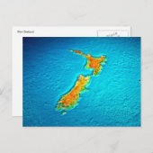 nieuw - zeeland briefkaart (Voorkant / Achterkant)