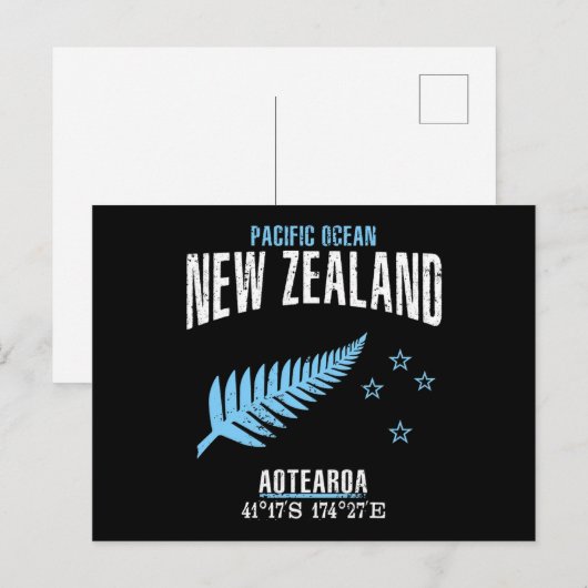 Nieuw-Zeeland Briefkaart (Voorkant / Achterkant)