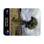 Nieuw-Zeeland - Cabbage Tree, reis / wilde natuur Magneet (Horizontaal)