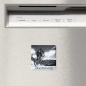 Nieuw-Zeeland, Cape Reinga BW (Fridge Magnet) Magneet (Insitu (Vaatwasser))