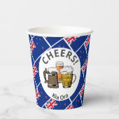NIEUW-ZEELAND Cheers Kia Ora Beer Papieren Bekers (Achterkant)