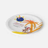 Nieuw-Zeeland CHRISTMAS IN JULI Papieren Bordje (Gekanteld)