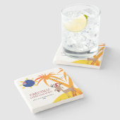 Nieuw-Zeeland CHRISTMAS IN JULI Stenen Onderzetter (Zijkant)